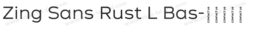 Zing Sans Rust L Bas字体转换